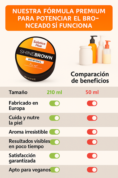 ShineBrown™ – Crema Bronceadora Aceleradora 3X